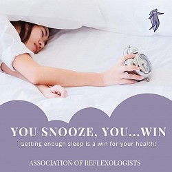 Reflexology promotes good sleep