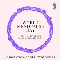 It is World menopause day today. Menopause can be very difficult to cope with. Reflexology and reiki are amazing for the symptoms and can really ease them